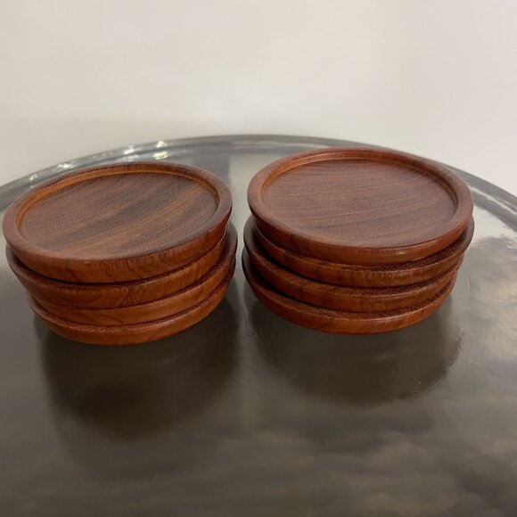 Resin Brown Coasters (Set of 8) - Picture 1 of 5